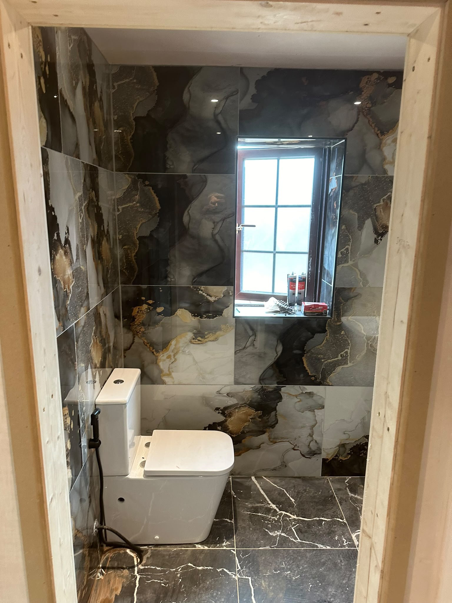 Feature tiled bathroom