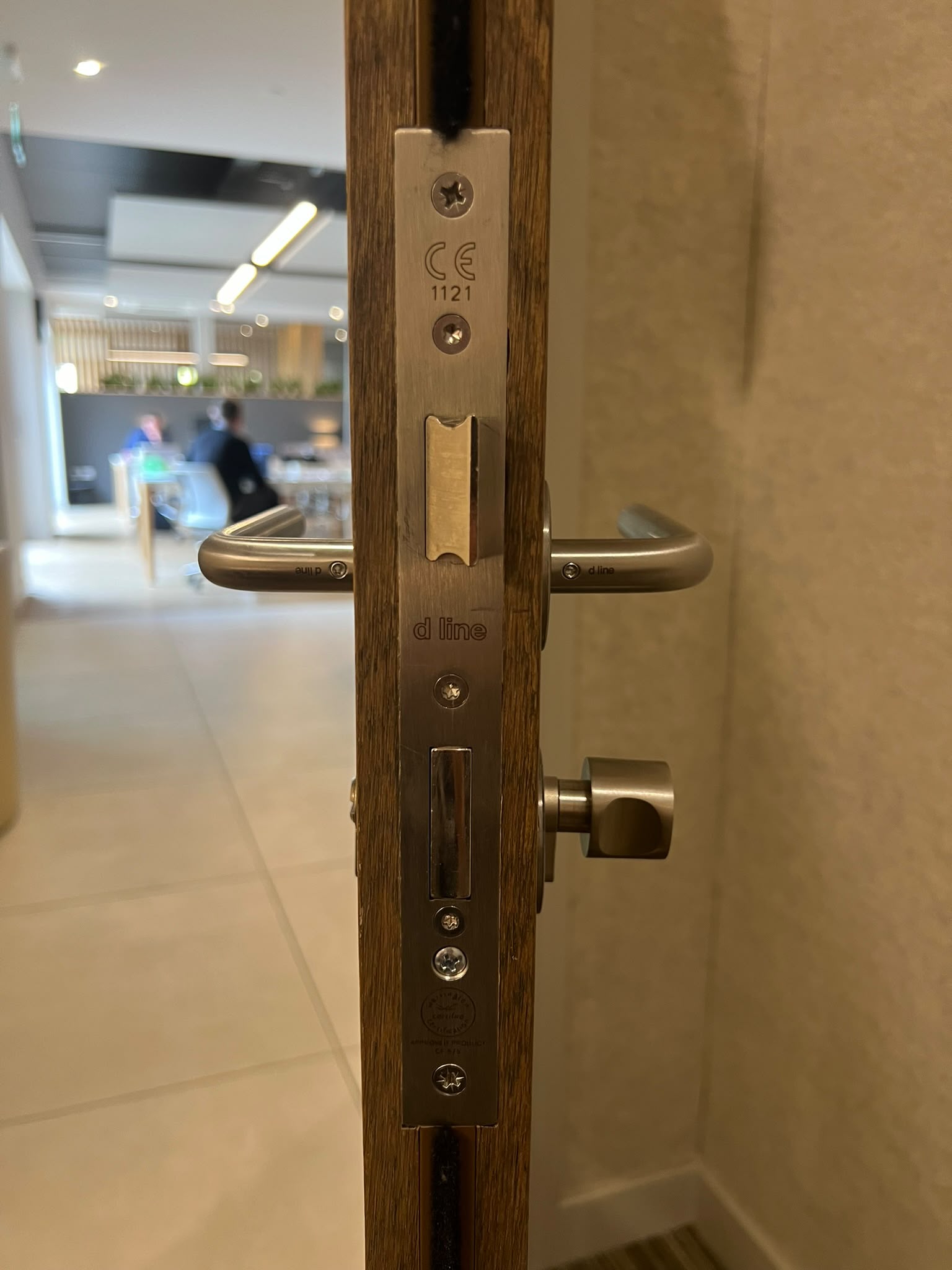 Commercial door hardware detail