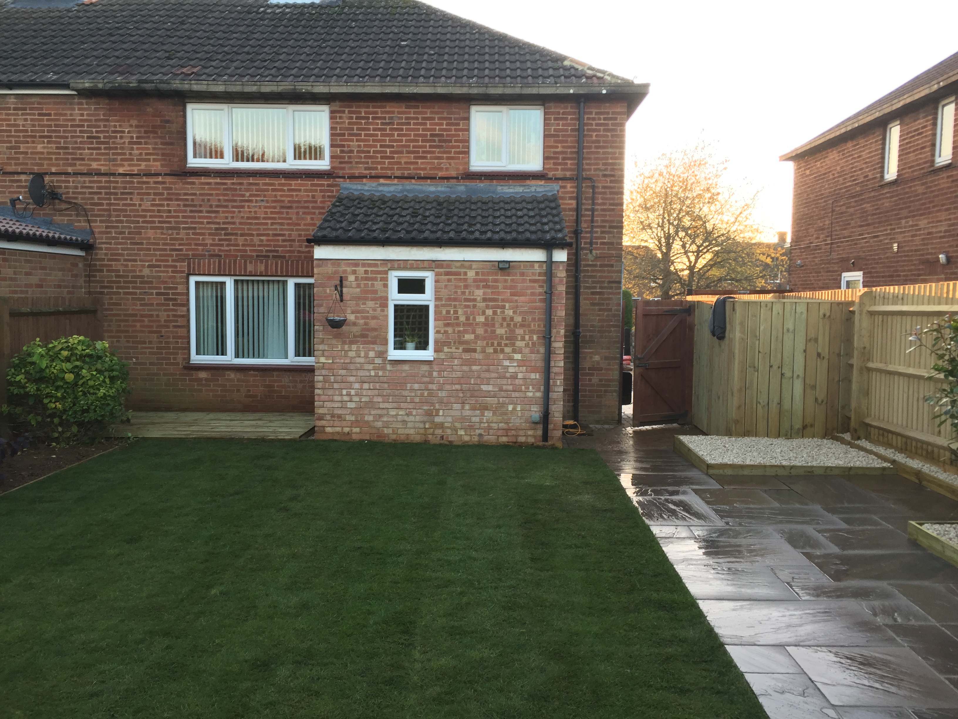 Extension garden view