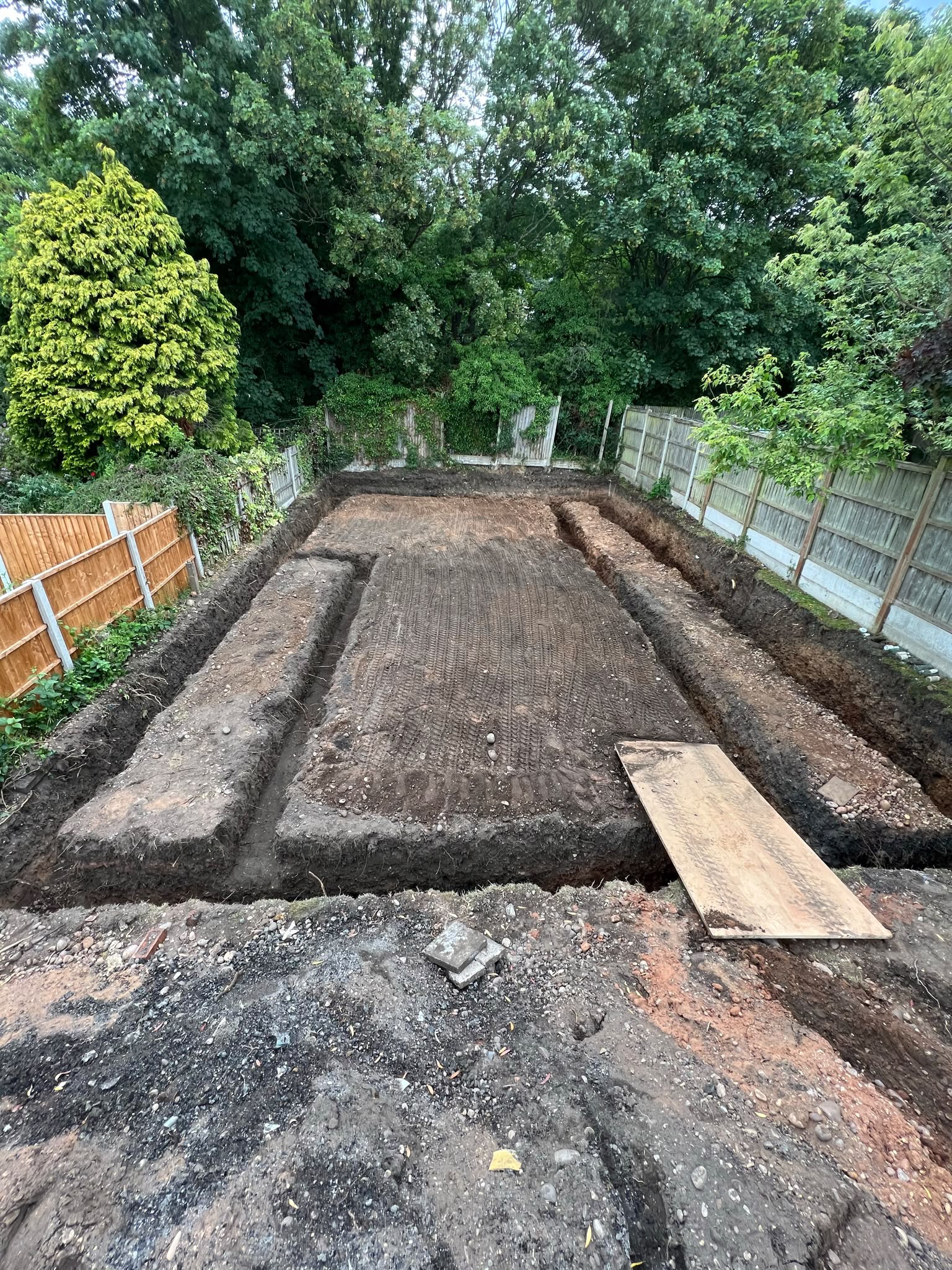 Foundation excavation