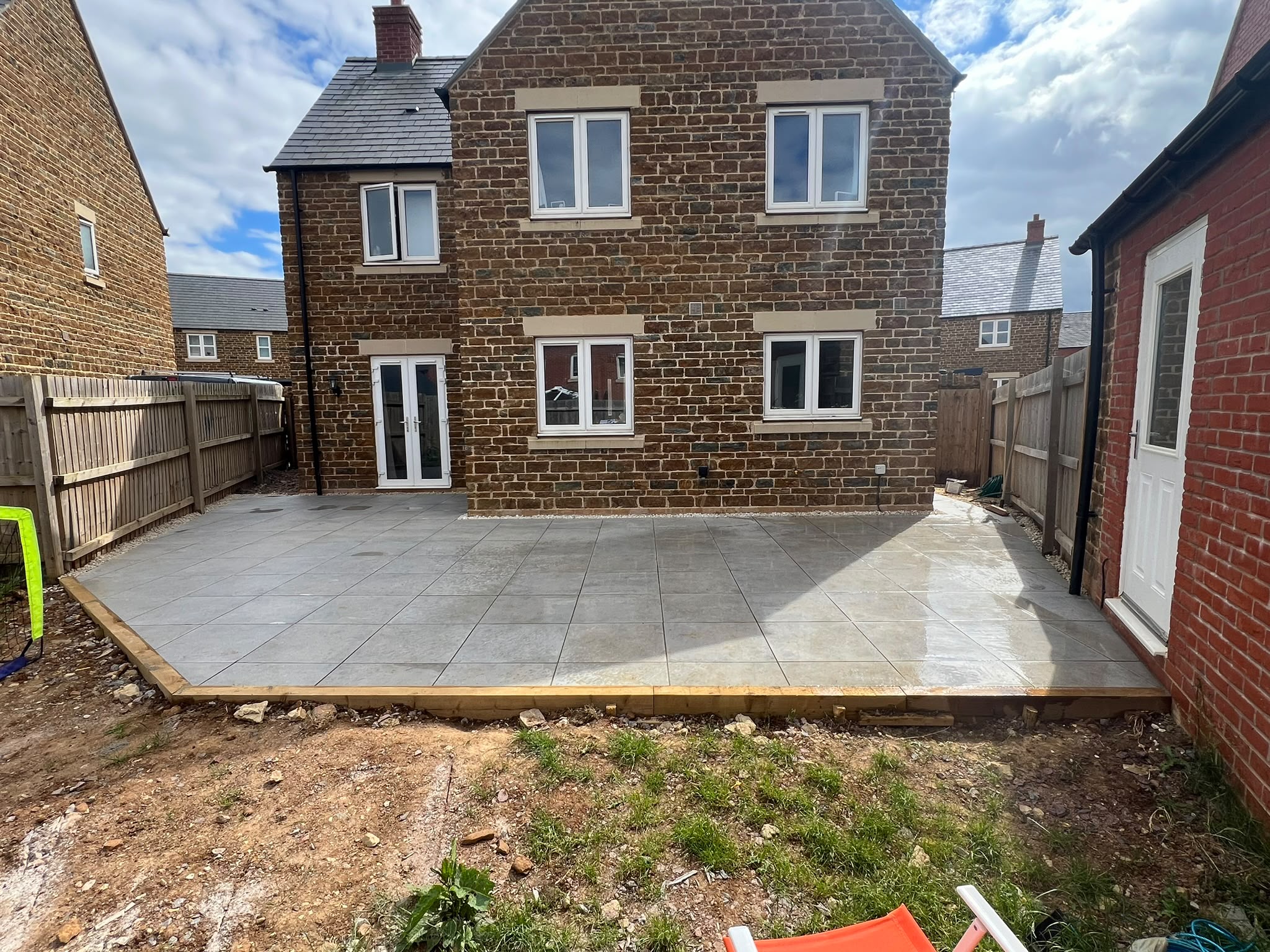Grey patio