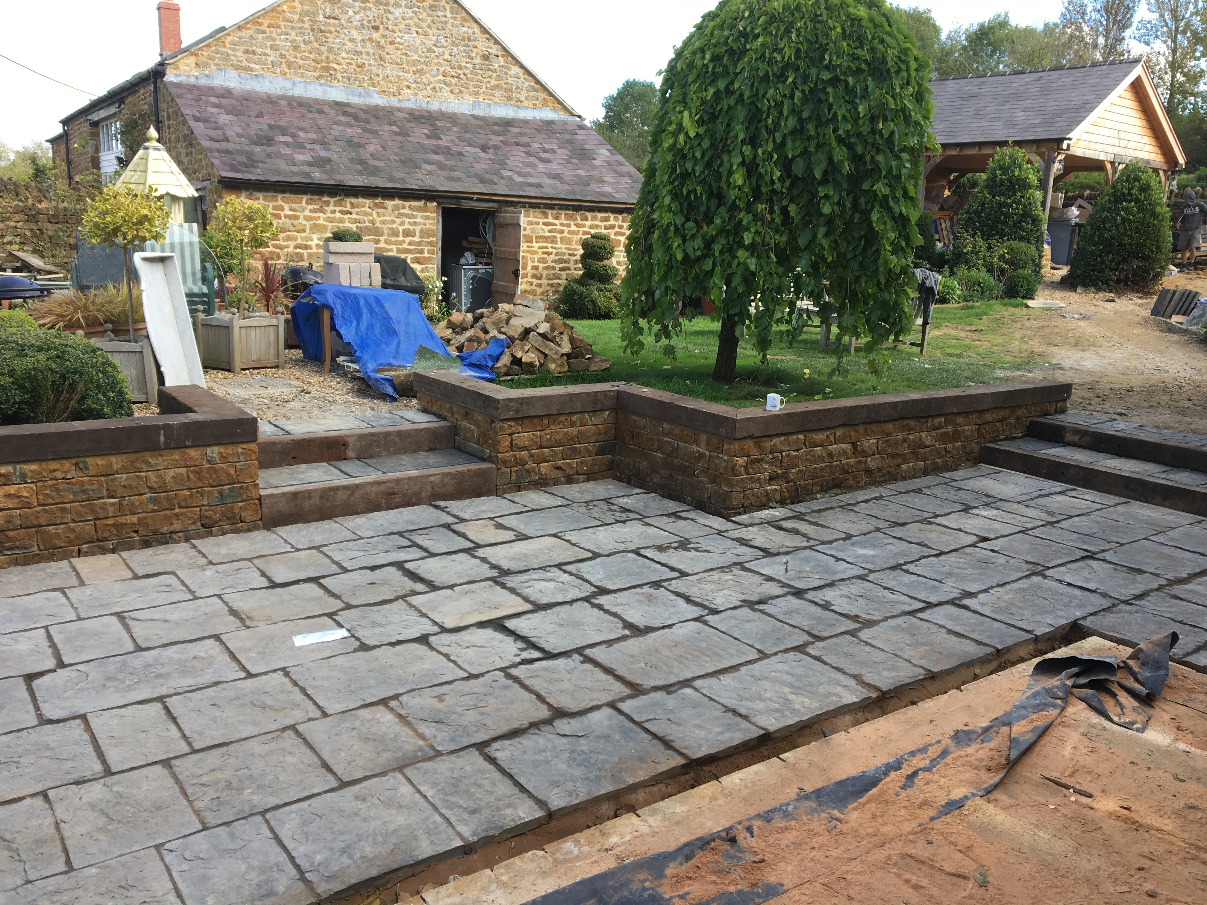 Stone terrace